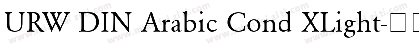 URW DIN Arabic Cond XLight字体转换